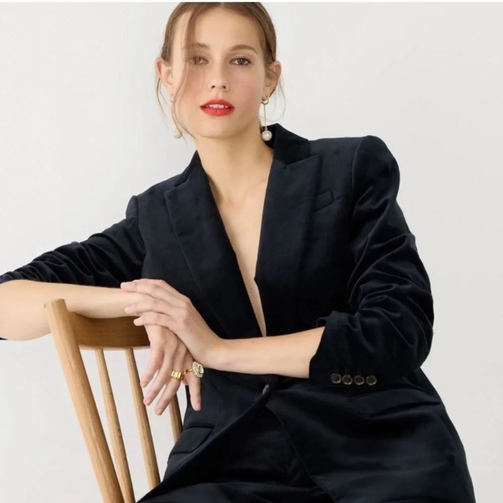 J. Crew Willa Blazer in Stretch Velvet NEW! - Picture 3 of 13